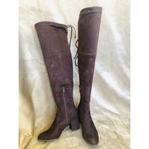 NWOT UNISA Over the Knee Brown Suede Boots-Size 6